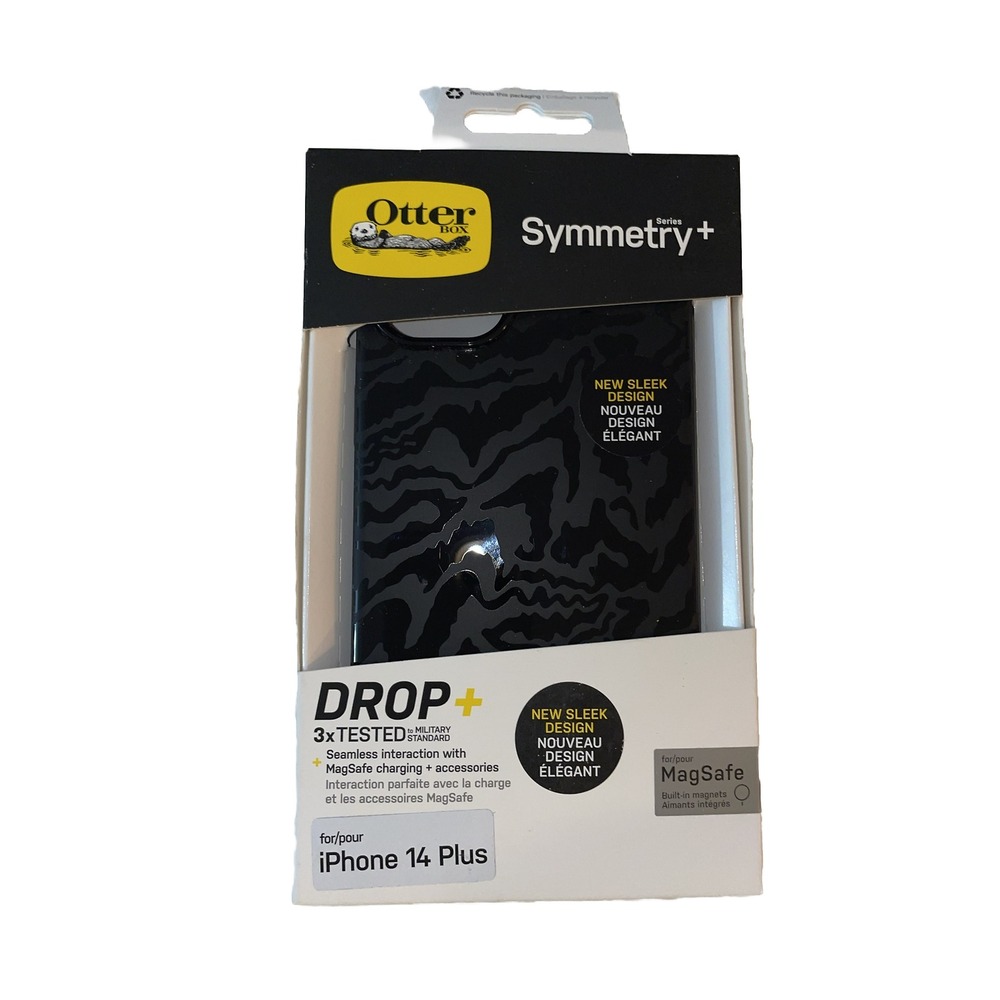 OtterBox Symmetry+ Series Case for MagSafe for iPhone 14 Plus - Rebel (Black)